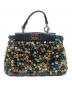 FENDI (フェンディ) ピーカブー マイクロ ネイビー サイズ:マイクロ：55000円