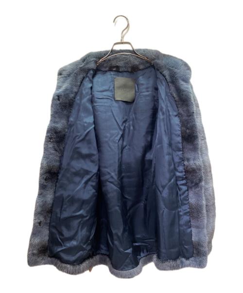 FENDI（フェンディ）FENDI (フェンディ) ミンクファーコート/ミンク/ファーコート/レザーベルト ブルー サイズ:38の古着・服飾アイテム