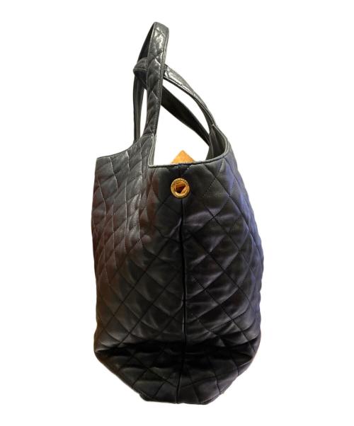 Saint Laurent Paris（サンローランパリ）Saint Laurent Paris (サンローランパリ) レザートートバッグ ブラックの古着・服飾アイテム