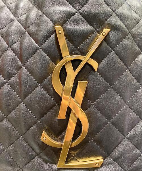 Saint Laurent Paris（サンローランパリ）Saint Laurent Paris (サンローランパリ) レザートートバッグ ブラックの古着・服飾アイテム