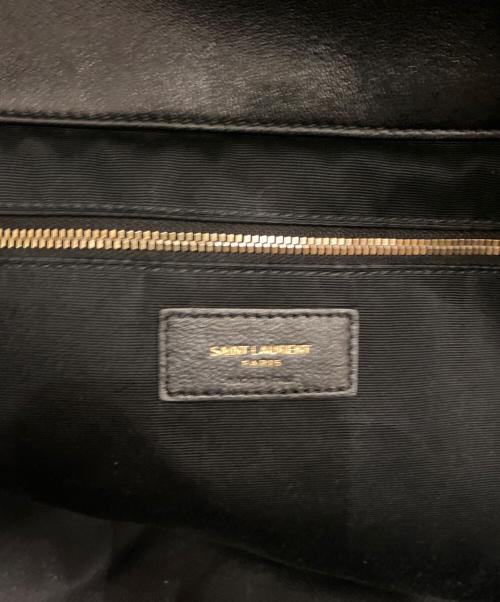 Saint Laurent Paris（サンローランパリ）Saint Laurent Paris (サンローランパリ) レザートートバッグ ブラックの古着・服飾アイテム