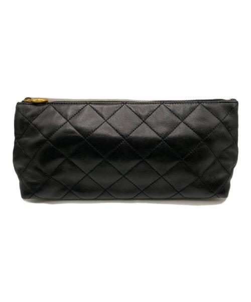 Saint Laurent Paris（サンローランパリ）Saint Laurent Paris (サンローランパリ) レザートートバッグ ブラックの古着・服飾アイテム