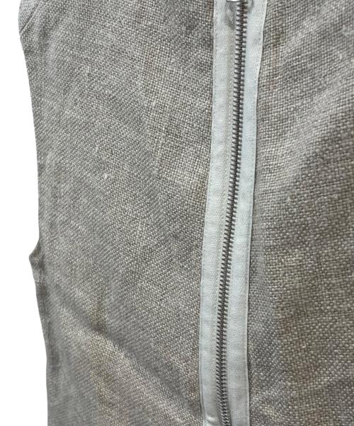 DRAWER（ドゥロワー）DRAWER (ドゥロワー) リネンノースリーブトップス ベージュ サイズ:36の古着・服飾アイテム