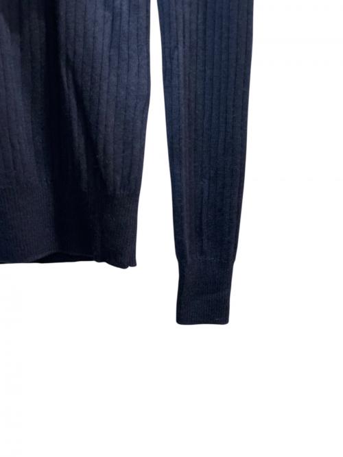 DRAWER（ドゥロワー）DRAWER (ドゥロワー) 18G カシミヤシルクリブタートルニット ネイビー サイズ:1の古着・服飾アイテム