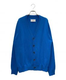 Martin Margiela14（マルタンマルジェラ14）の古着「エルボーパッチカーディガン」｜ブルー