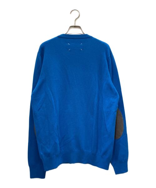 Martin Margiela14（マルタンマルジェラ14）Martin Margiela14 (マルタンマルジェラ14) エルボーパッチカーディガン ブルー サイズ:Ｍの古着・服飾アイテム