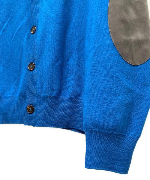 Martin Margiela14（マルタンマルジェラ14）Martin Margiela14 (マルタンマルジェラ14) エルボーパッチカーディガン ブルー サイズ:Ｍの古着・服飾アイテム