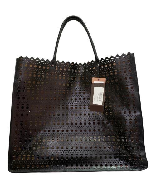 ALAIA（アライア）ALAIA (アライア) ギャランス ラージ レザー ショッパー ブラックの古着・服飾アイテム