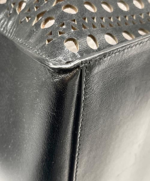 ALAIA（アライア）ALAIA (アライア) ギャランス ラージ レザー ショッパー ブラックの古着・服飾アイテム