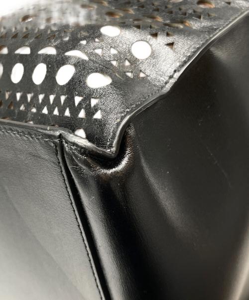 ALAIA（アライア）ALAIA (アライア) ギャランス ラージ レザー ショッパー ブラックの古着・服飾アイテム