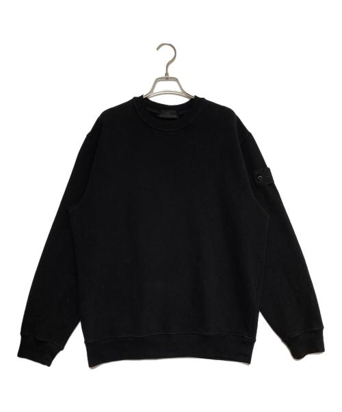 STONE ISLAND（ストーンアイランド）STONE ISLAND (ストーンアイランド) クルーネック スウェットシャツ ブラック サイズ:Mの古着・服飾アイテム