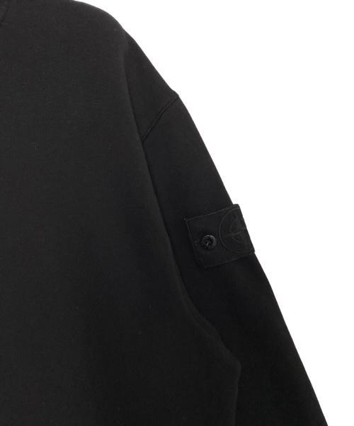 STONE ISLAND（ストーンアイランド）STONE ISLAND (ストーンアイランド) クルーネック スウェットシャツ ブラック サイズ:Mの古着・服飾アイテム