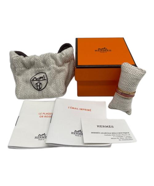 HERMES（エルメス）HERMES (エルメス) ユニPM Hディアマン ピンク×ゴールド サイズ:12号の古着・服飾アイテム