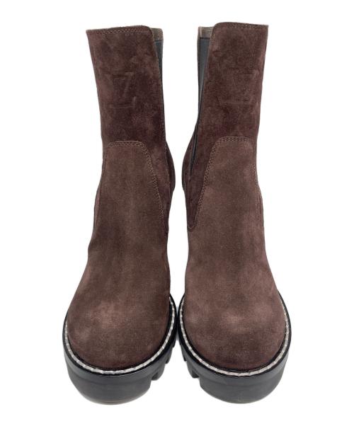 LOUIS VUITTON（ルイ ヴィトン）LOUIS VUITTON (ルイ ヴィトン) スタートレイルアンクルブーツ ブラウン サイズ:37 1/2の古着・服飾アイテム