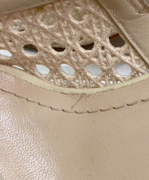 Christian Dior（クリスチャン ディオール）Christian Dior (クリスチャン ディオール) スリングレースパンプス ベージュ サイズ:36の古着・服飾アイテム