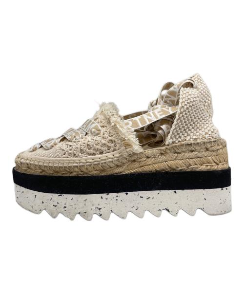 STELLA McCARTNEY（ステラマッカートニー）STELLA McCARTNEY (ステラマッカートニー) ガイア プラットフォーム エスパドリーユ ベージュ サイズ:37の古着・服飾アイテム