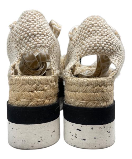STELLA McCARTNEY（ステラマッカートニー）STELLA McCARTNEY (ステラマッカートニー) ガイア プラットフォーム エスパドリーユ ベージュ サイズ:37の古着・服飾アイテム