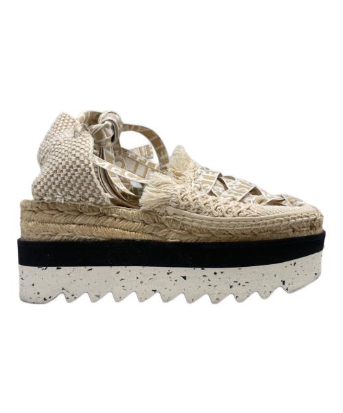 STELLA McCARTNEY（ステラマッカートニー）STELLA McCARTNEY (ステラマッカートニー) ガイア プラットフォーム エスパドリーユ ベージュ サイズ:37の古着・服飾アイテム