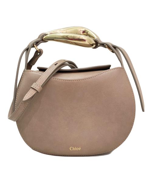 Chloe（クロエ）Chloe (クロエ) KISSスモールバッグ ベージュの古着・服飾アイテム