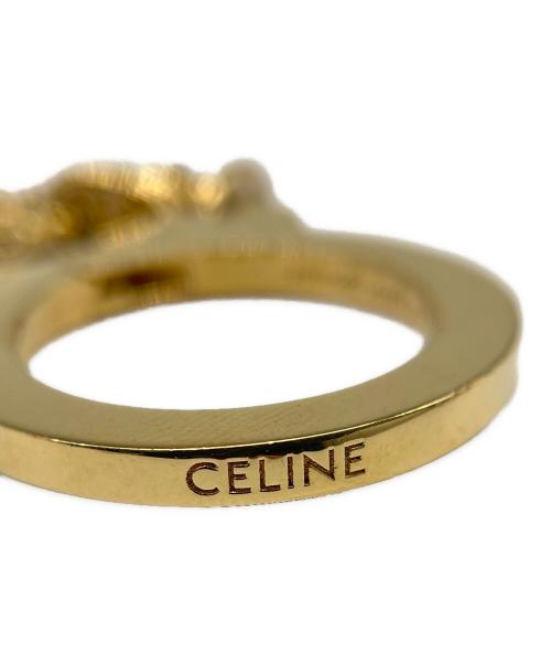CELINE（セリーヌ）CELINE (セリーヌ) トリオンフバッグチャーム ゴールドの古着・服飾アイテム