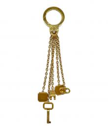 CELINE（セリーヌ）の古着「トリオンフバッグチャーム」｜ゴールド