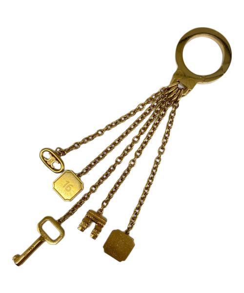 CELINE（セリーヌ）CELINE (セリーヌ) トリオンフバッグチャーム ゴールドの古着・服飾アイテム