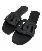 HERMESエルメス）の古着「ALOHA ラバーサンダル」｜ブラック