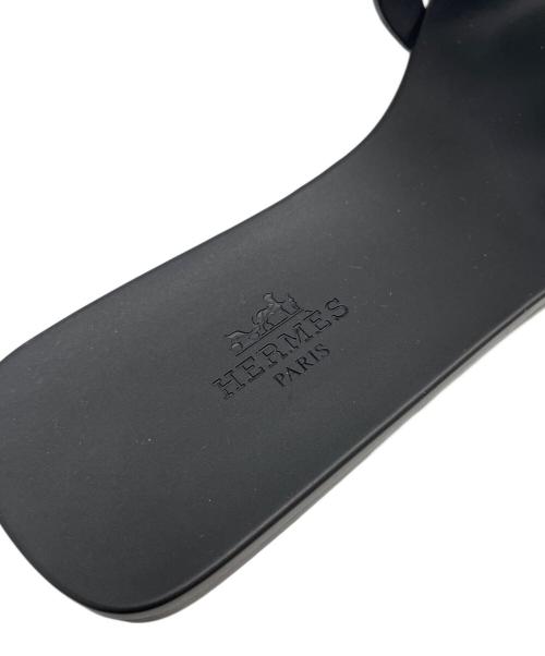 HERMES（エルメス）HERMES (エルメス) ALOHA ラバーサンダル ブラック サイズ:36 未使用品の古着・服飾アイテム