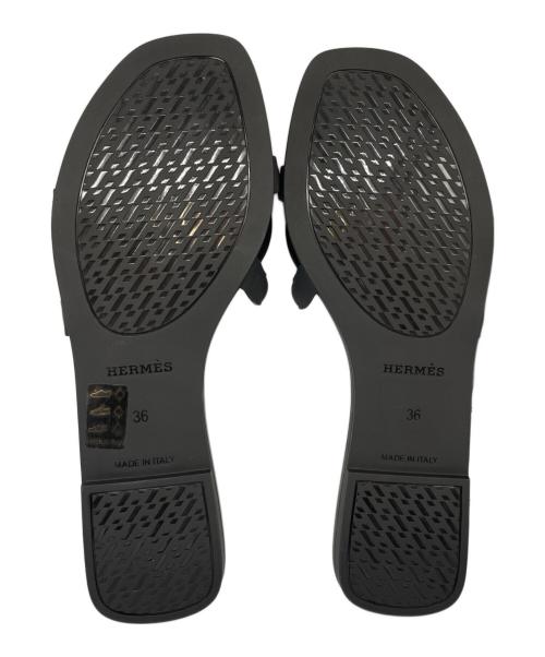HERMES（エルメス）HERMES (エルメス) ALOHA ラバーサンダル ブラック サイズ:36 未使用品の古着・服飾アイテム
