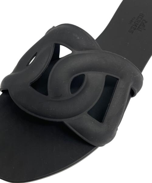 HERMES（エルメス）HERMES (エルメス) ALOHA ラバーサンダル ブラック サイズ:36 未使用品の古着・服飾アイテム