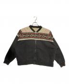 SAINT MICHAEL×A BATHING APEセントマイケル×ア ベイシング エイプ）の古着「BAPE ZIP CARDIGAN」｜ブラック