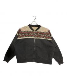 SAINT MICHAEL×A BATHING APE（セントマイケル×ア ベイシング エイプ）の古着「BAPE ZIP CARDIGAN」｜ブラック