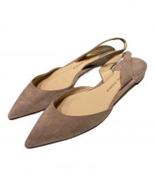 PAUL ANDREW（ポール アンドリュー）の古着「スリングバックパンプス」｜ピンクベージュ