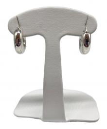 JIL SANDER（ジルサンダー）の古着「チャンキーフープピアス」｜シルバー