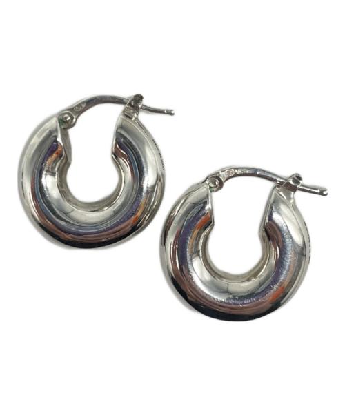 JIL SANDER（ジルサンダー）JIL SANDER (ジルサンダー) チャンキーフープピアス シルバーの古着・服飾アイテム