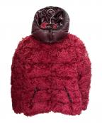 MONCLERモンクレール）の古着「BADYP/フェイクファー切替ダウンジャケット」｜ボルドー