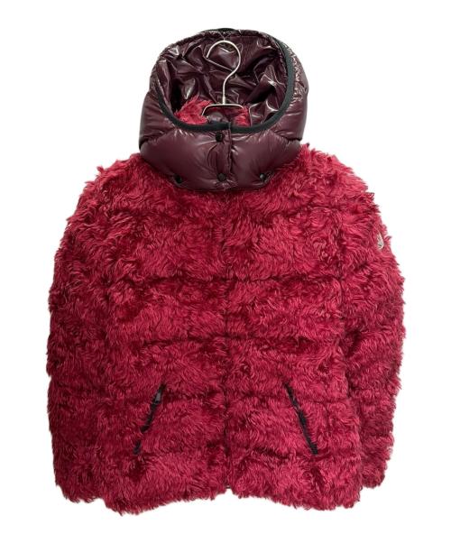 MONCLER（モンクレール）MONCLER (モンクレール) BADYP/フェイクファー切替ダウンジャケット ボルドー サイズ:1の古着・服飾アイテム