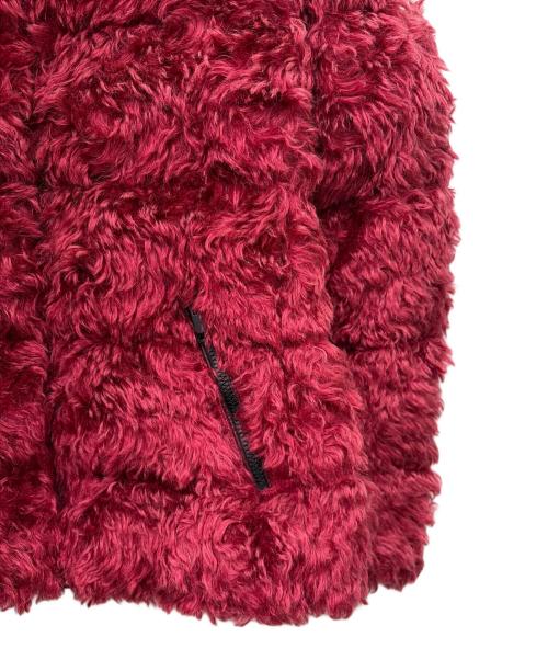 MONCLER（モンクレール）MONCLER (モンクレール) BADYP/フェイクファー切替ダウンジャケット ボルドー サイズ:1の古着・服飾アイテム