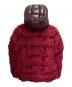 MONCLER (モンクレール) BADYP/フェイクファー切替ダウンジャケット ボルドー サイズ:1：95000円