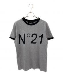 N°21（ヌメロヴェントゥーノ）の古着「ロゴTシャツ」｜ライトグレー
