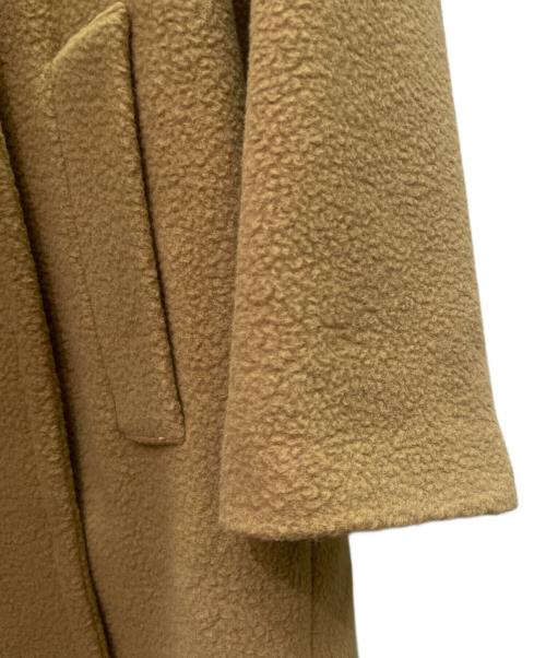 WEEKEND Max Mara（ウィークエンド マックスマーラ）WEEKEND Max Mara (ウィークエンド マックスマーラ) アルパカ混ボアブレストコート/ボア/ロングコート ベージュ サイズ:38の古着・服飾アイテム