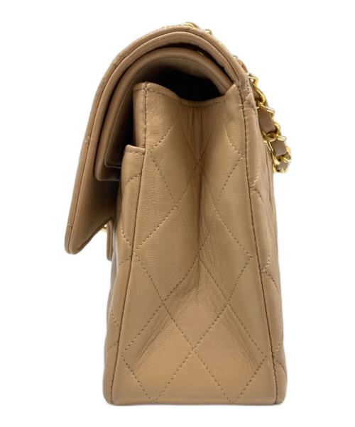 CHANEL（シャネル）CHANEL (シャネル) Wフラップ マトラッセ ラムスキン ベージュの古着・服飾アイテム