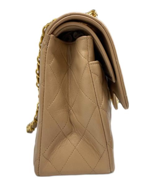 CHANEL（シャネル）CHANEL (シャネル) Wフラップ マトラッセ ラムスキン ベージュの古着・服飾アイテム