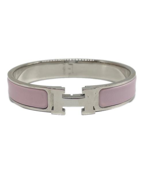 HERMES（エルメス）HERMES (エルメス) クリック・クラックH PM ピンク×シルバー サイズ:PMの古着・服飾アイテム
