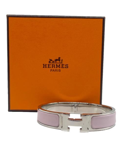 HERMES（エルメス）HERMES (エルメス) クリック・クラックH PM ピンク×シルバー サイズ:PMの古着・服飾アイテム