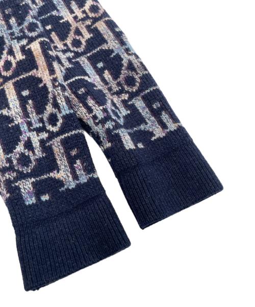 Dior（ディオール）Dior (ディオール) オブリーク柄ニット ネイビー サイズ:Mの古着・服飾アイテム