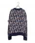 Dior (ディオール) オブリーク柄ニット ネイビー サイズ:M：150000円