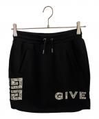 GIVENCHYジバンシィ）の古着「スウェットミニスカート」｜ブラック