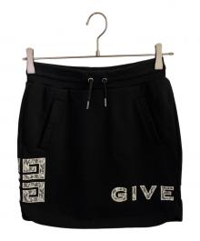 GIVENCHY（ジバンシィ）の古着「スウェットミニスカート」｜ブラック