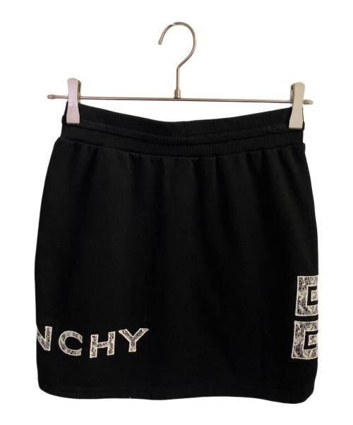 GIVENCHY（ジバンシィ）GIVENCHY (ジバンシィ) スウェットミニスカート ブラック サイズ:SIZE12の古着・服飾アイテム